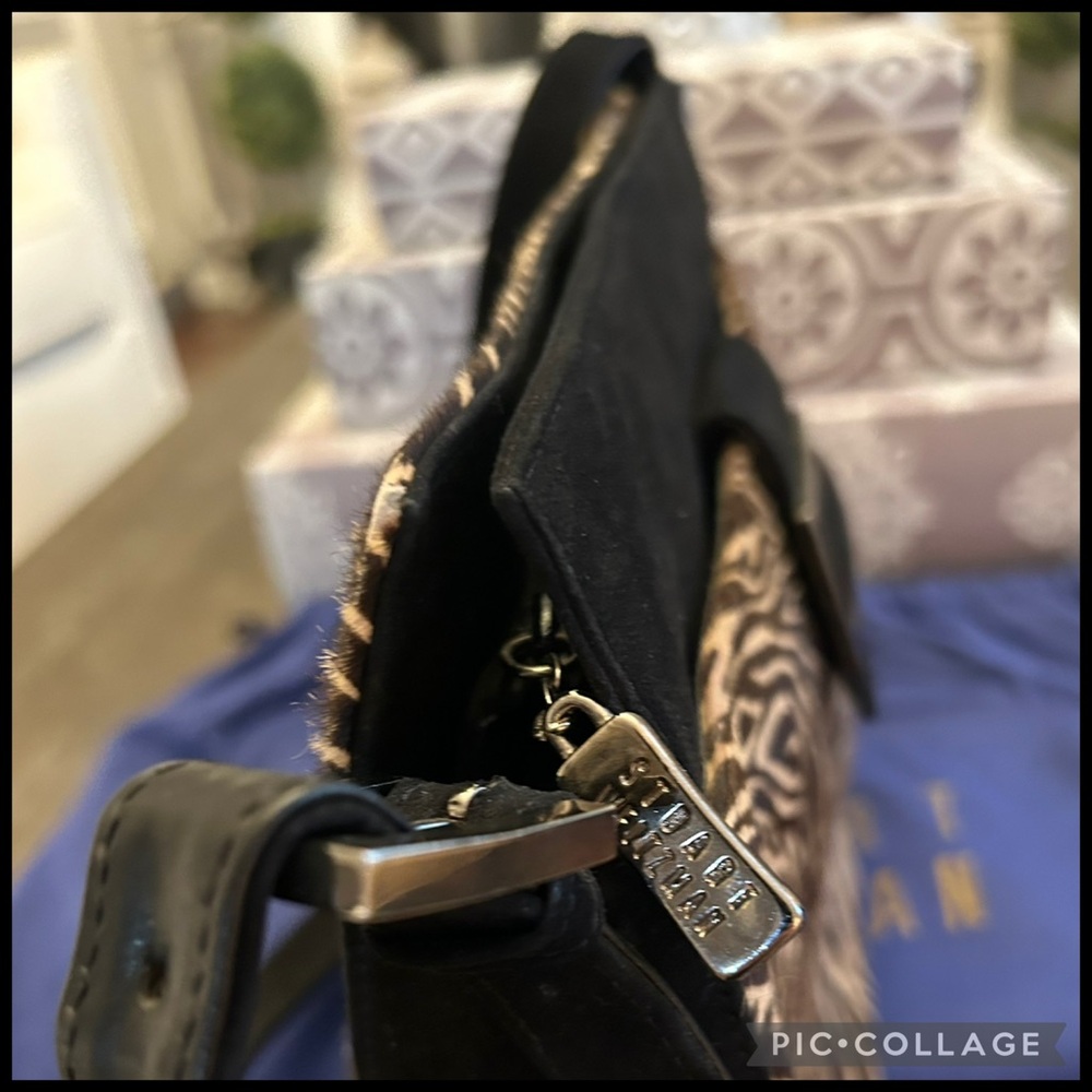 Stuart Weitzman Vintage Zebra Pattern Shoulder Ba… - image 5